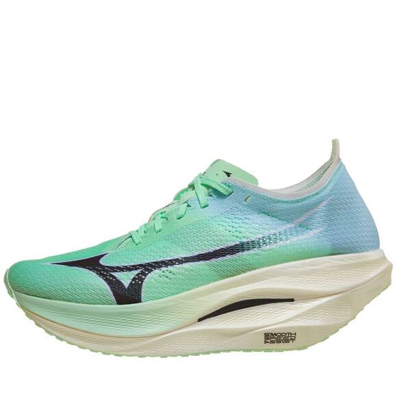 NEW MIZUNO unisex wave rebellion pro 3 running shoes in neo mint/black main image 5